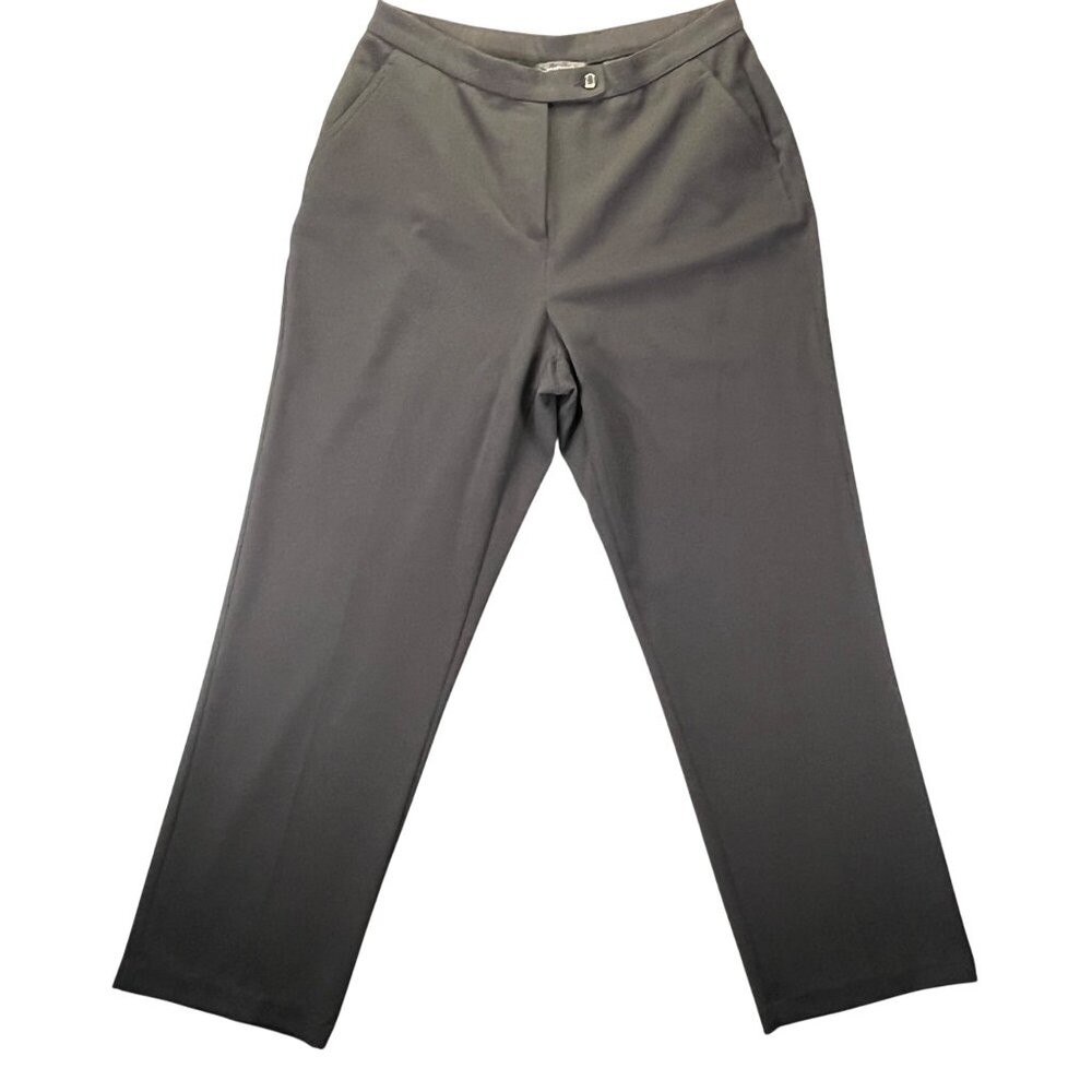 Investments Womens 14R Black Dress Pants